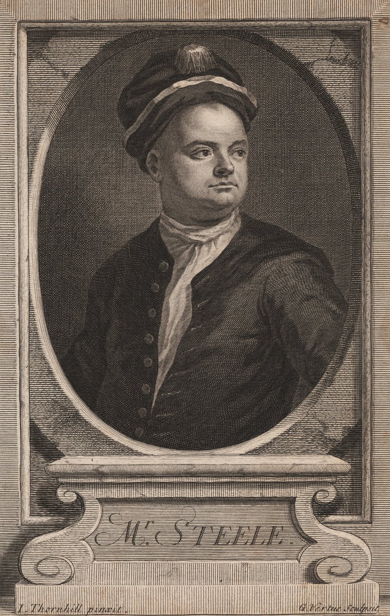 Richard Steele, vyryl George Vertue (1683-1756), kolem 1714 od James Thornhill