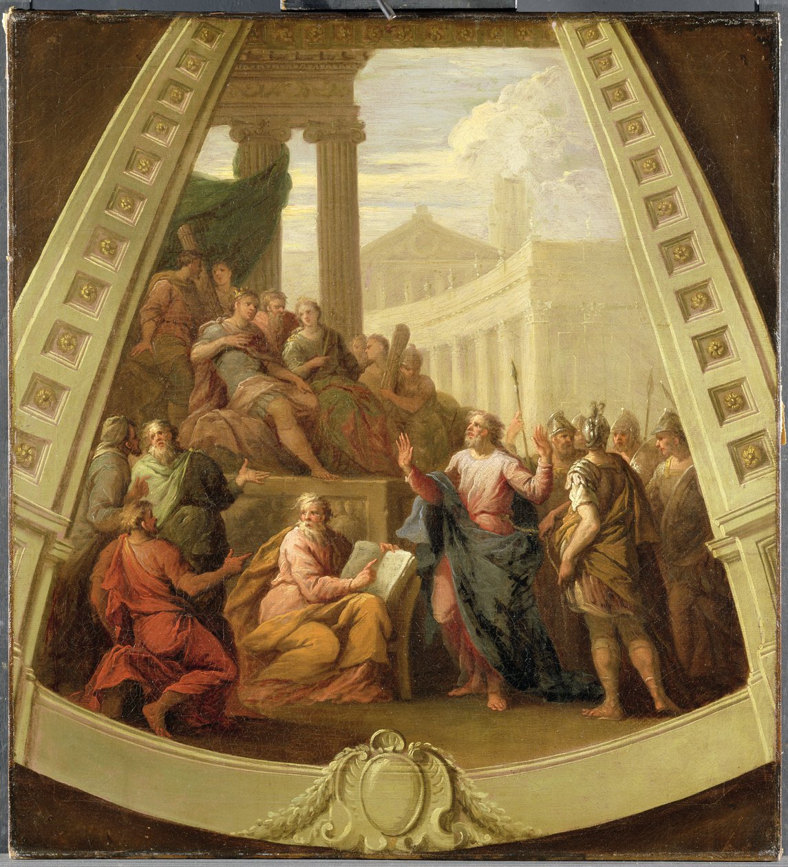 Svatý Pavel před Agrippou, kolem roku 1710 od James Thornhill