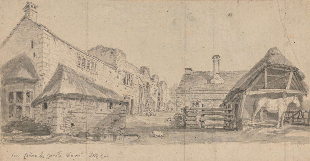 Hrad Colcombe, Devonshire od James Ward