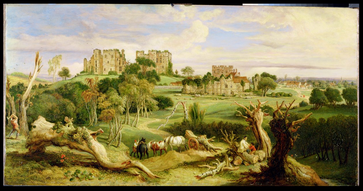 Hrad Kenilworth, Warwickshire, 1840 od James Ward
