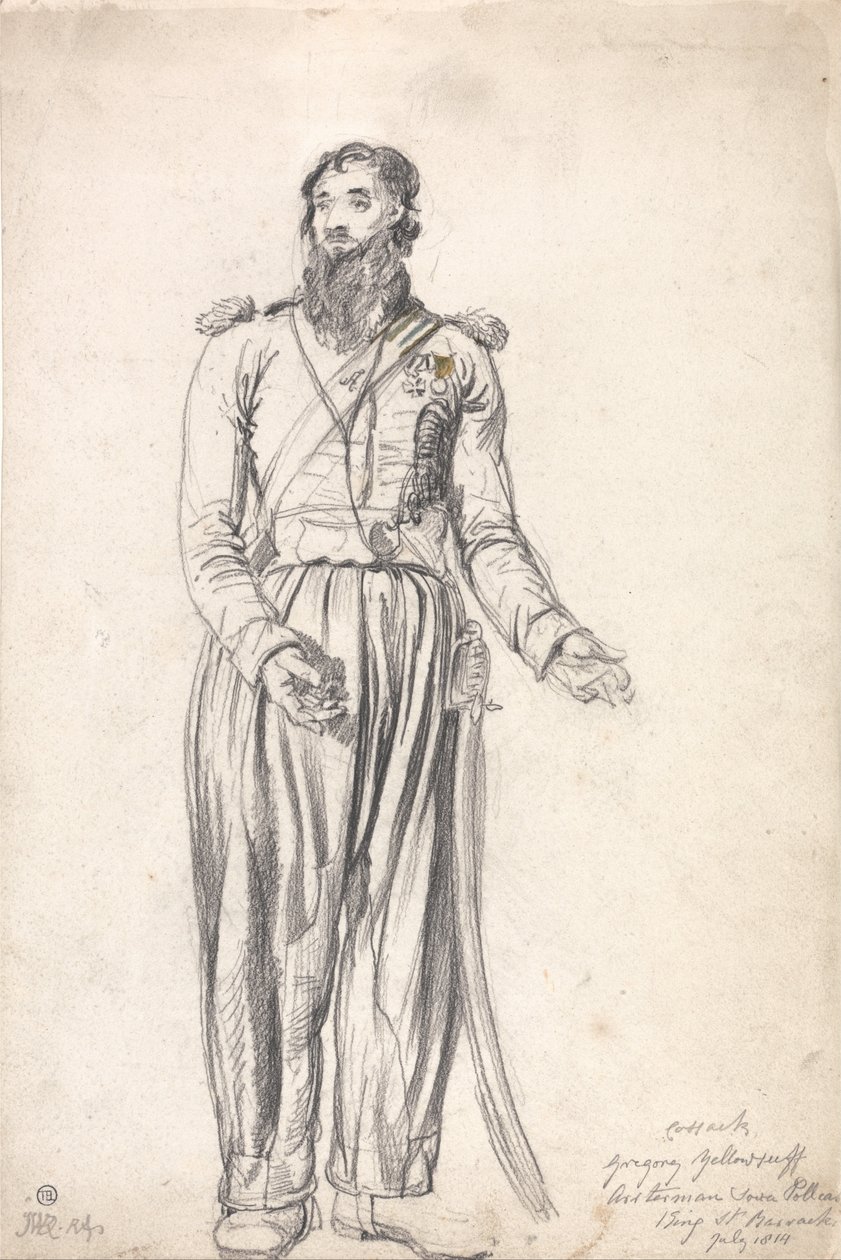 Cossack, Gregory Yelloserf, červenec 1814 od James Ward