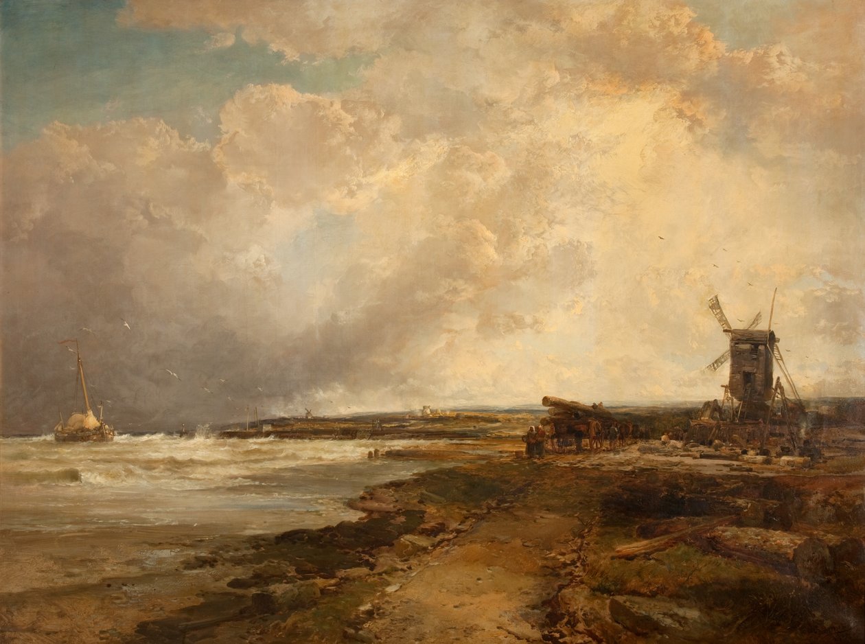 Po bouřce na pobřeží Sussexu, 1882-83 od James Webb