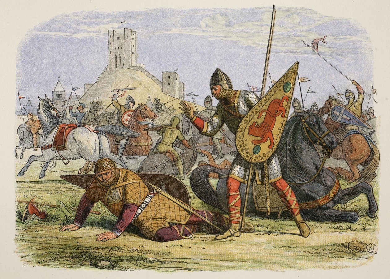 Robert zranil svého otce, krále Viléma I., leden 1079, od A Chronicle of England BC 55 do AD 1485, pub. Londýn, 1863 od James William Edmund Doyle