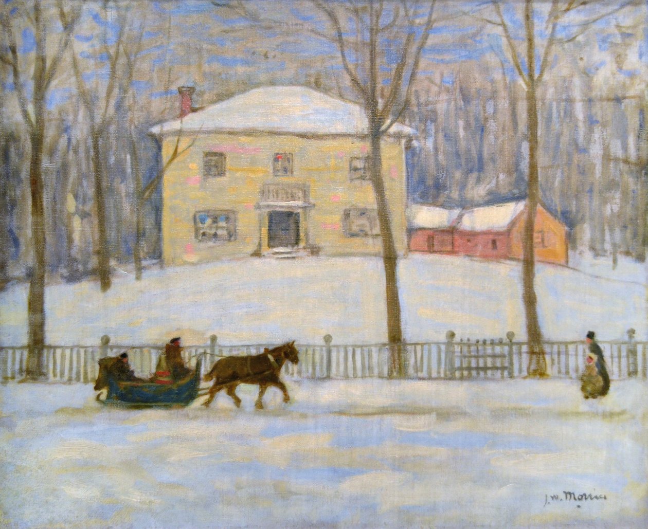 Old Holton House v Montrealu od James Wilson Morrice