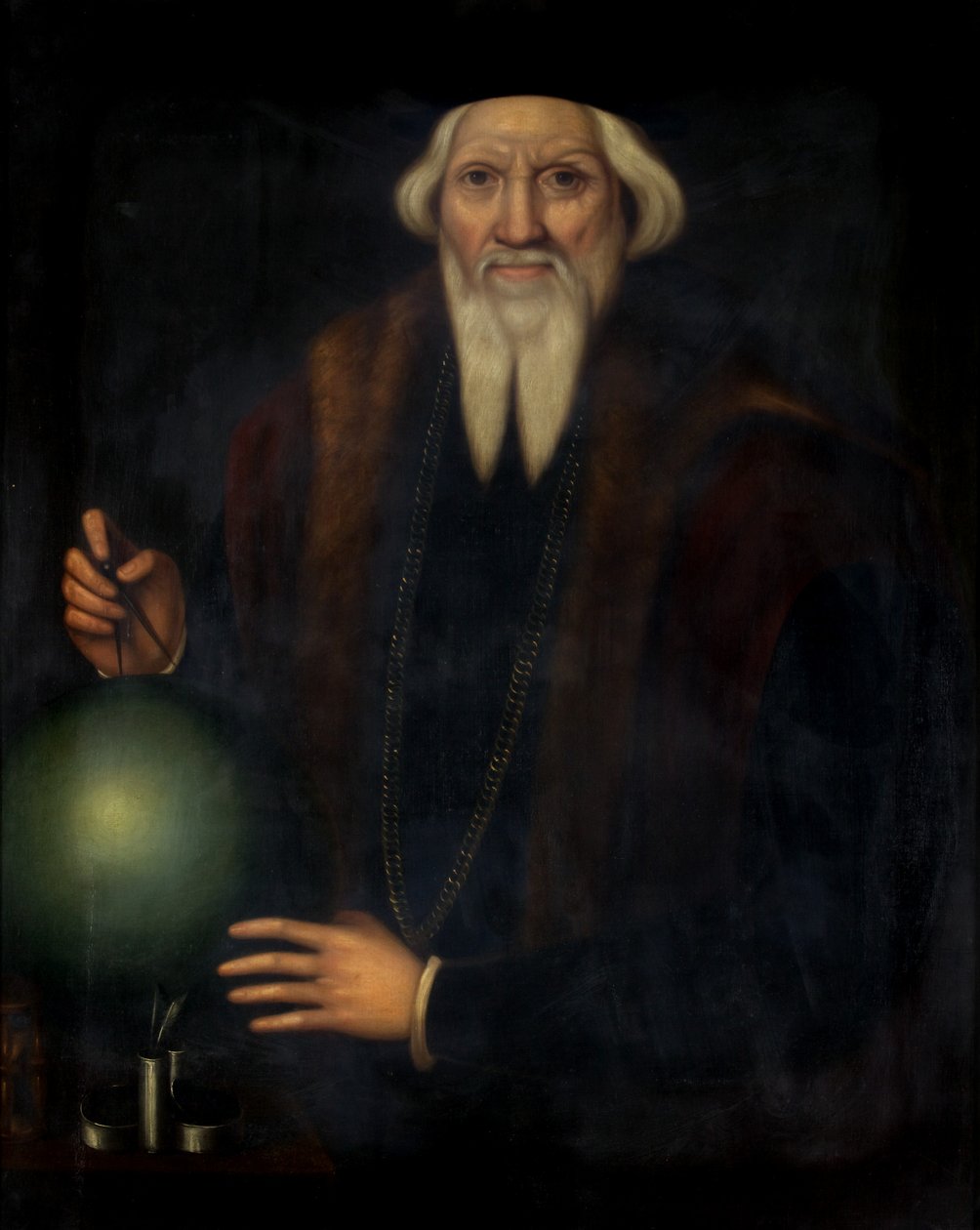 Portrét Sebastiana Cabota (asi 1475-1557) (olej na plátně) od James (attr. to) Herring