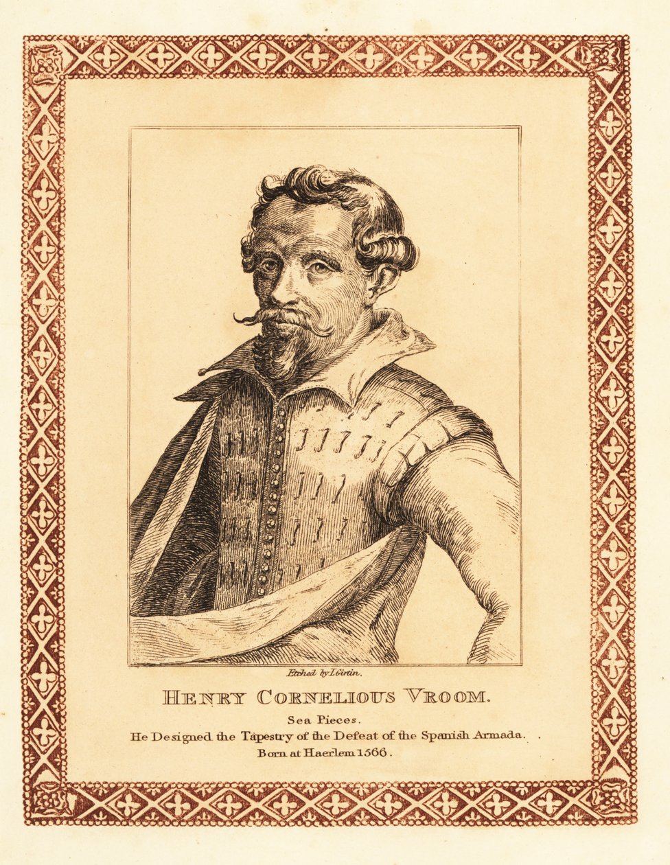 Hendrik Cornelisz Vroom, holandský námořní malíř zlatého věku. 1817 (lept) od James (c.1780 after 1820) Girtin