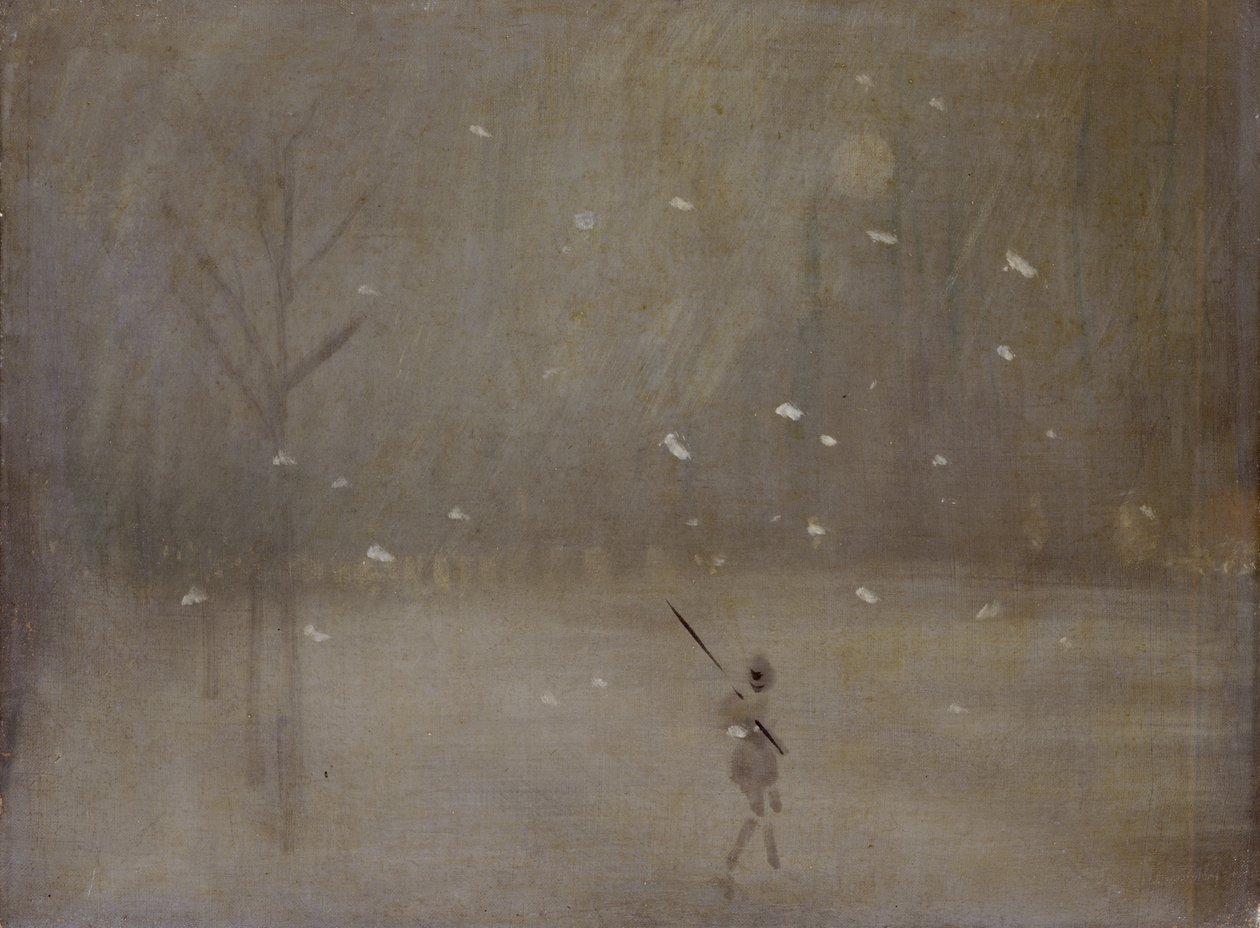 Sněhová bouře (olej na plátně) od James Abbott McNeill (after) Whistler