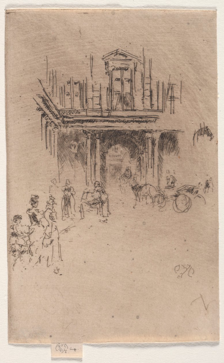 Roh královského paláce. od James Abbott McNeill Whistler