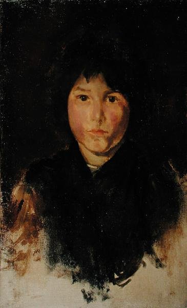 Korsické dítě (olej na plátně) od James Abbott McNeill Whistler