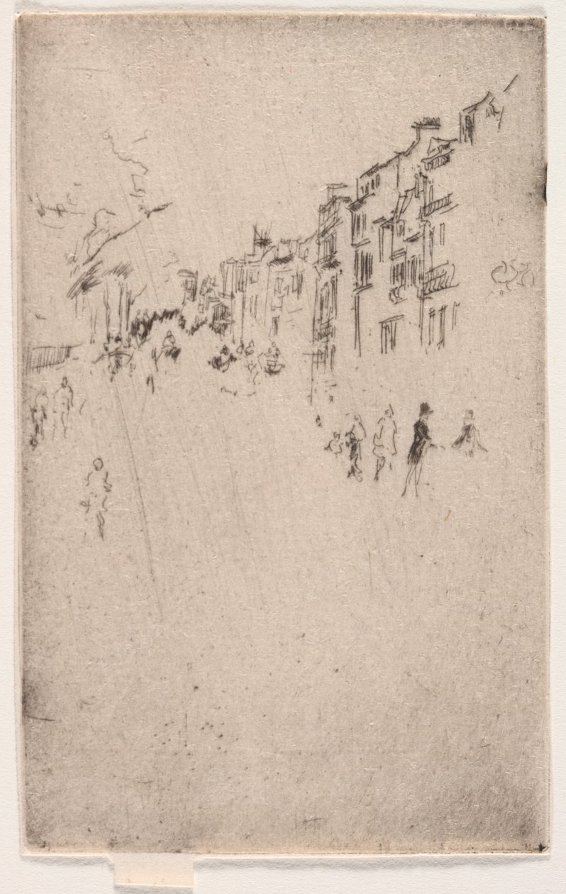 Fragment Piccadilly. od James Abbott McNeill Whistler