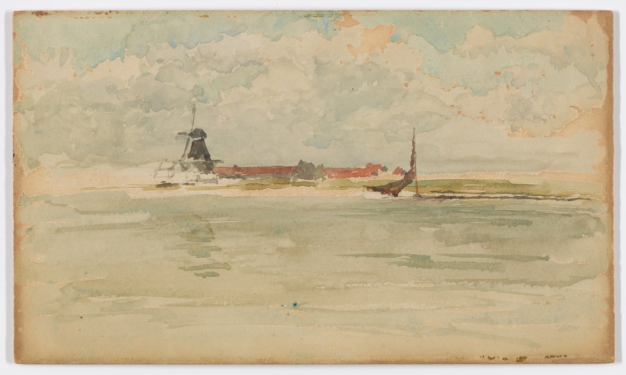 Malý červený notýsek-Dordrecht od James Abbott McNeill Whistler