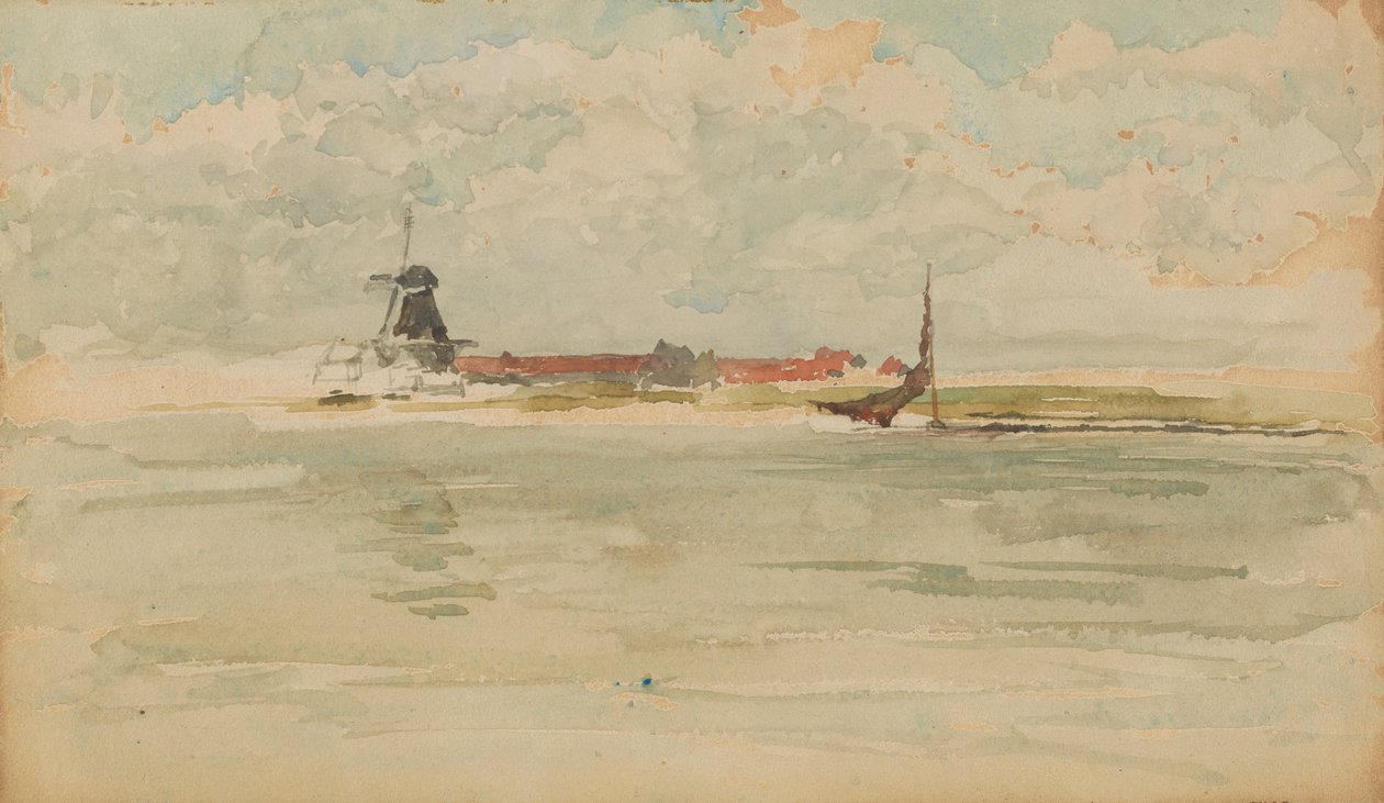 Malá červená poznámka - Dordrecht, 1884. od James Abbott McNeill Whistler