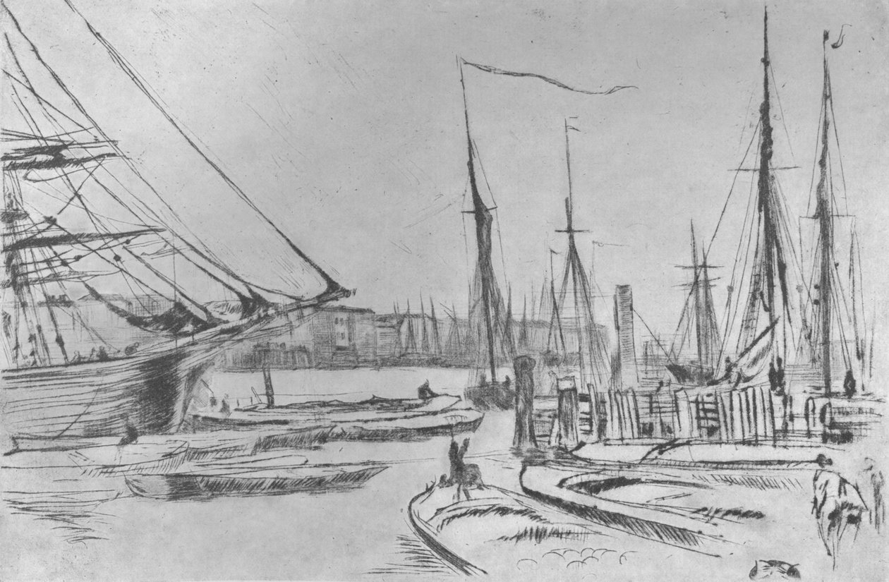 Skica z Billingsgate, 1878, 1904 od James Abbott McNeill Whistler