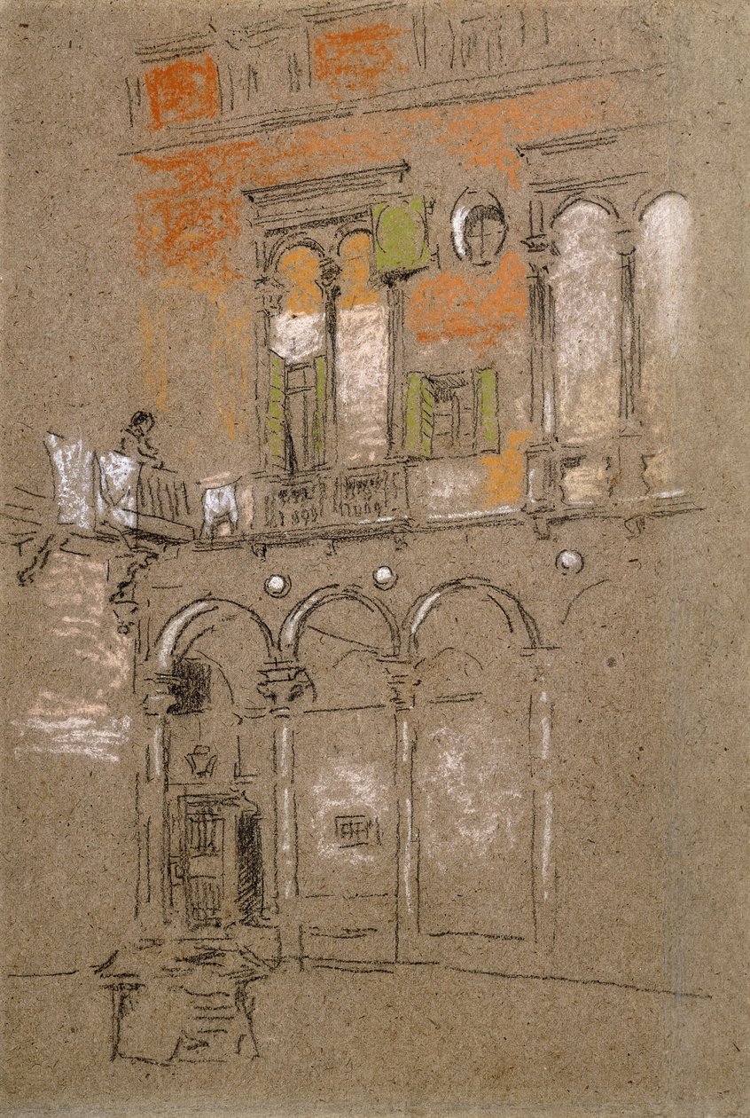 Benátské nádvoří, od James Abbott McNeill Whistler