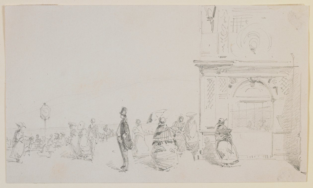 Skupina postav na promenádě, 1857. od James Abbott McNeill Whistler