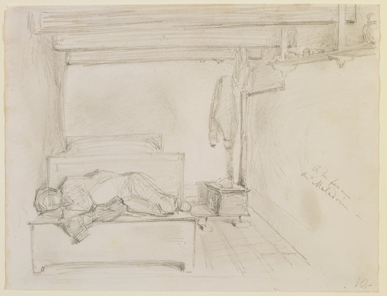 Na farmě Maladrie, 1858. od James Abbott McNeill Whistler