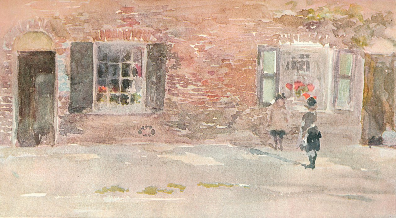 Studie z náčrtu akvarelem od J McNeilla Whistlera, c1880 1903-1904. od James Abbott McNeill Whistler
