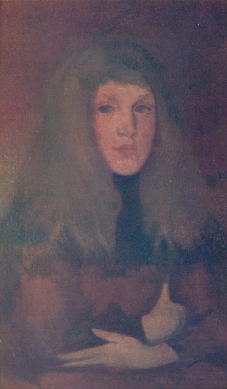Studie v Rose and Brown, c1884, 1904 od James Abbott McNeill Whistler