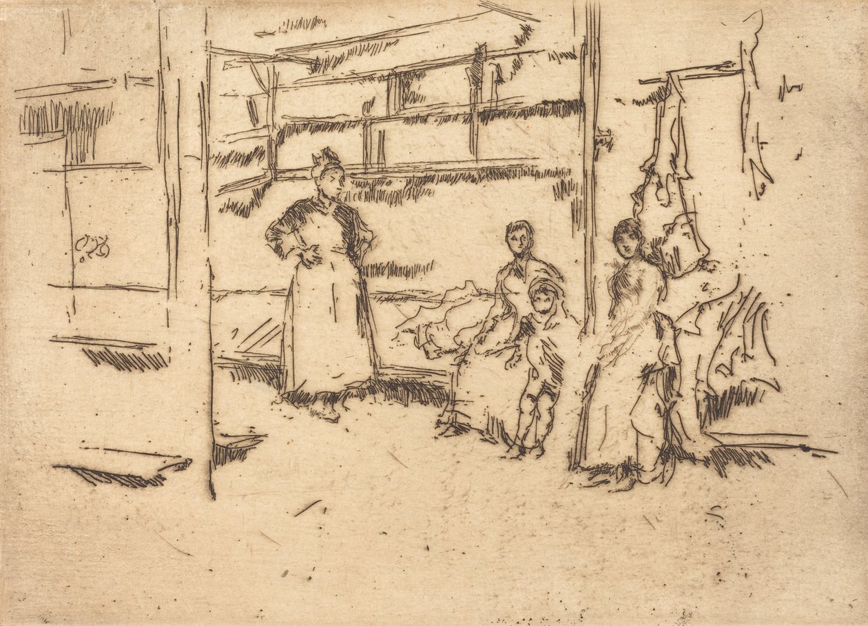 Po prodeji, Hounsditch, c. 18861888. od James Abbott McNeill Whistler