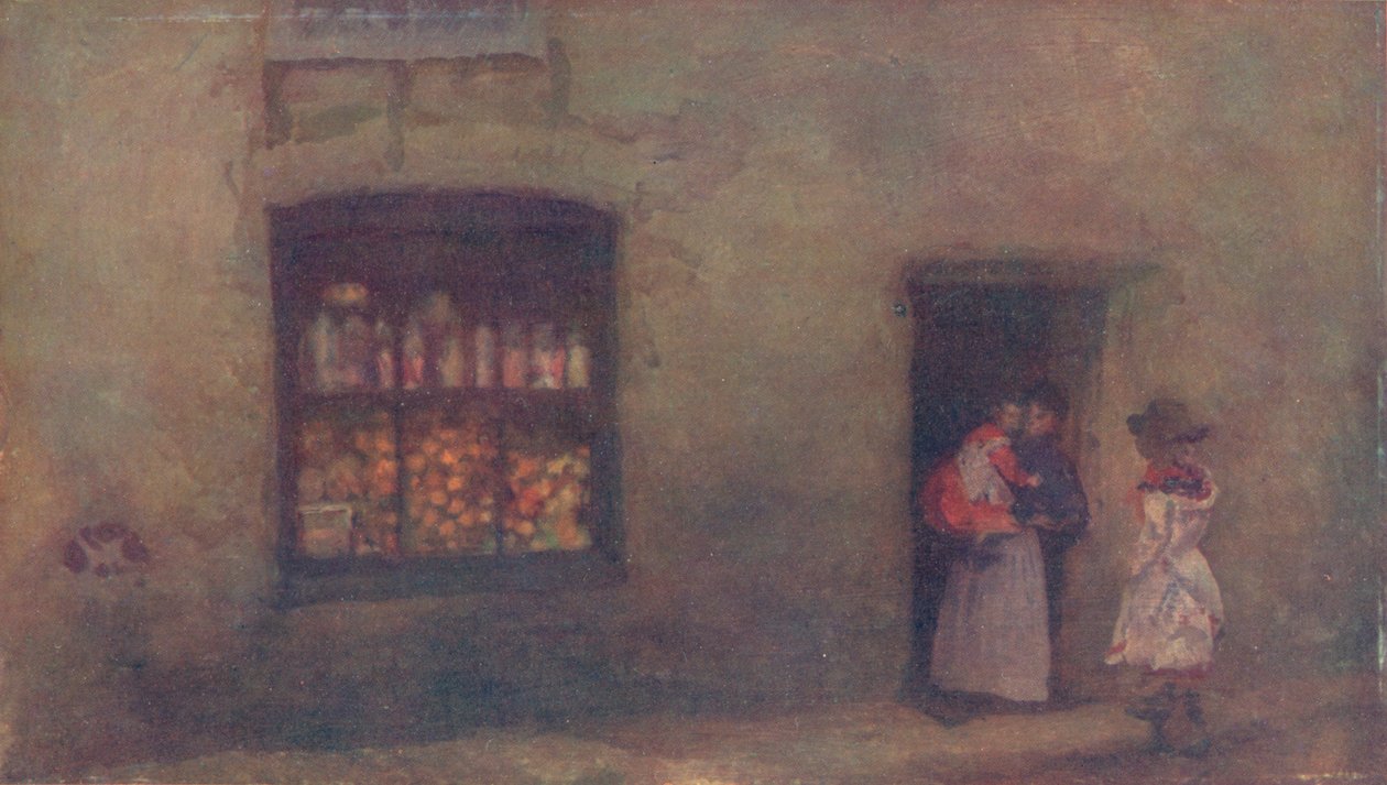 Oranžová poznámka: Cukrárna, 1884, 1904 od James Abbott McNeill Whistler