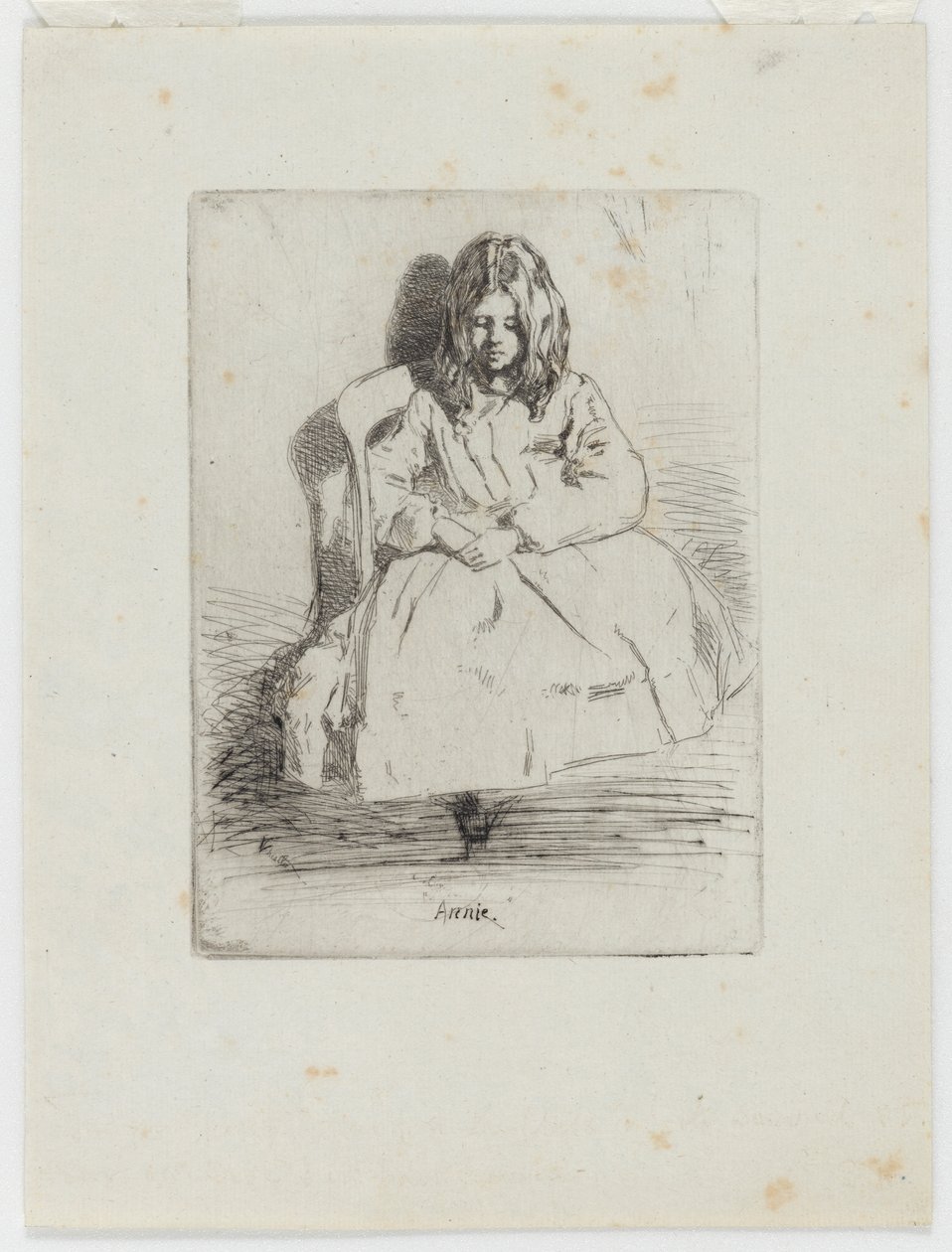 Annie, sedící, 1858. od James Abbott McNeill Whistler