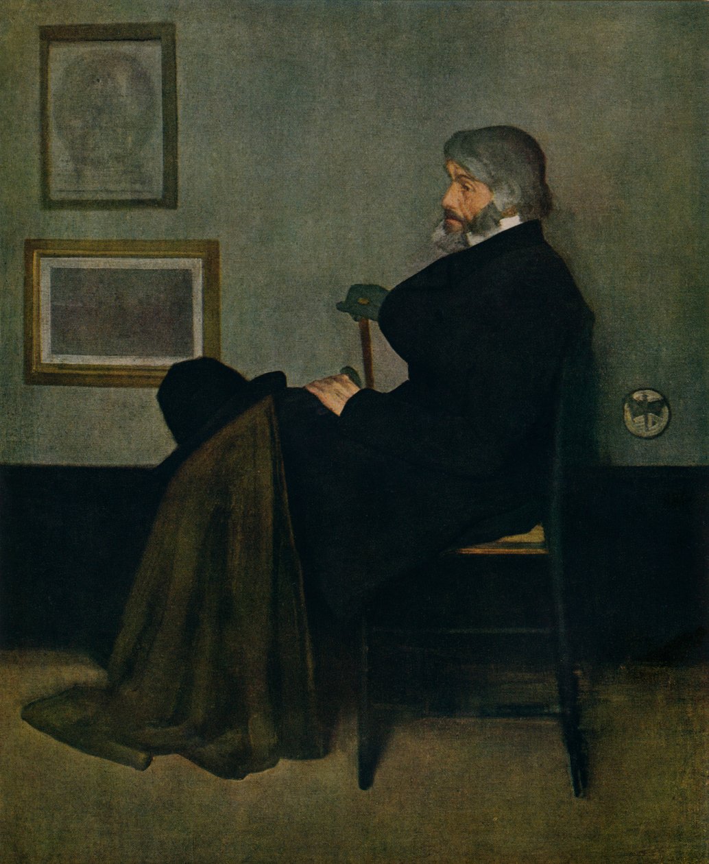 Uspořádání v šedé a černé, č. 2: Thomas Carlyle, c1872 od James Abbott McNeill Whistler