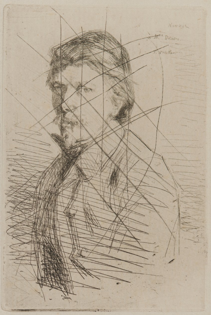 August Delâtre, 1858. od James Abbott McNeill Whistler