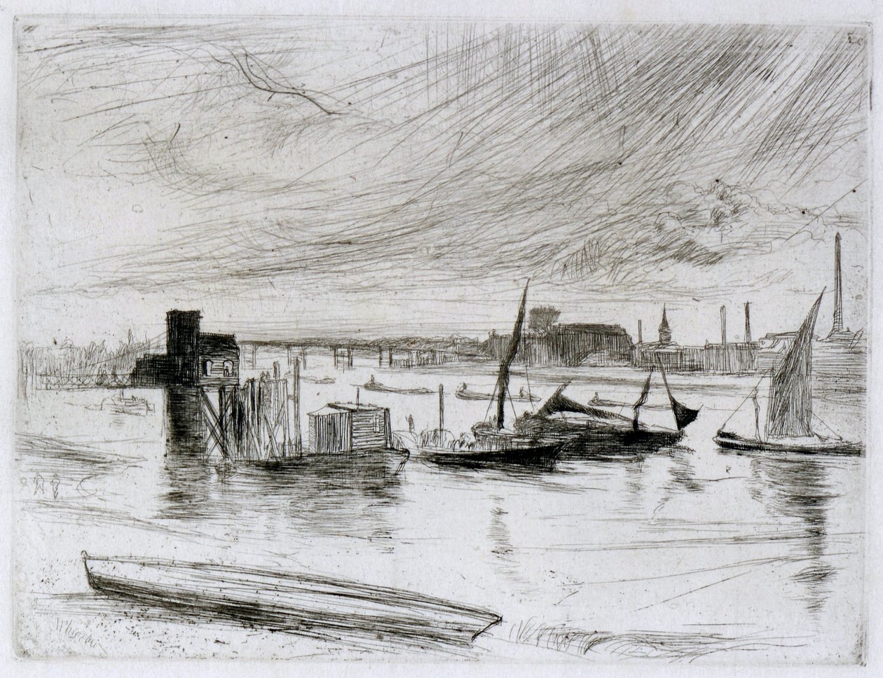 Battersea Dawn (Cadogan Pier) od James Abbott McNeill Whistler