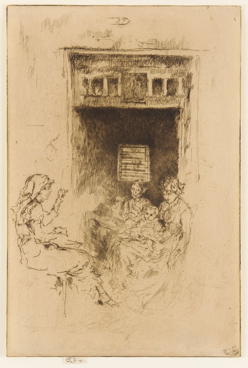 Navlékače korálků, 1879-1880. od James Abbott McNeill Whistler