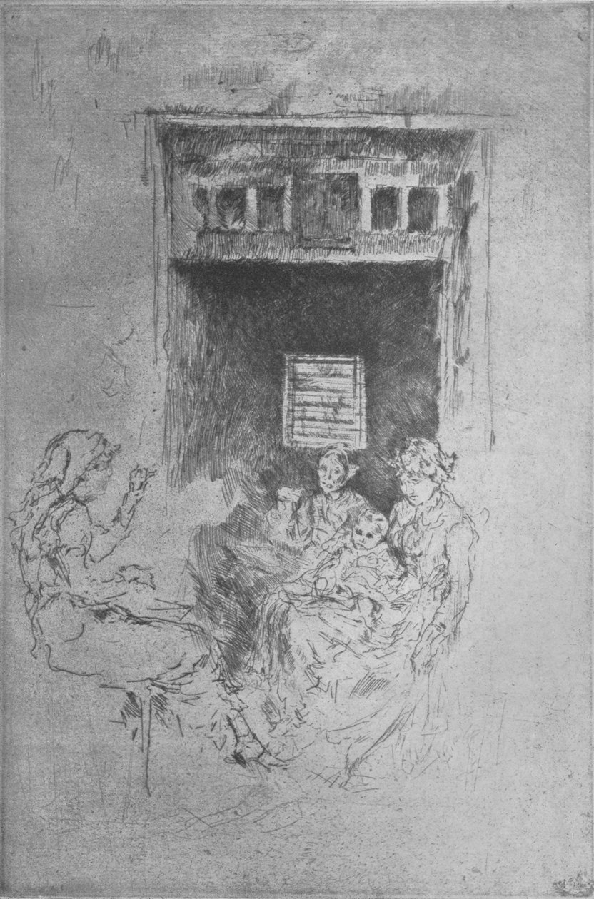 Navlékače korálků, c1880, 1904 od James Abbott McNeill Whistler