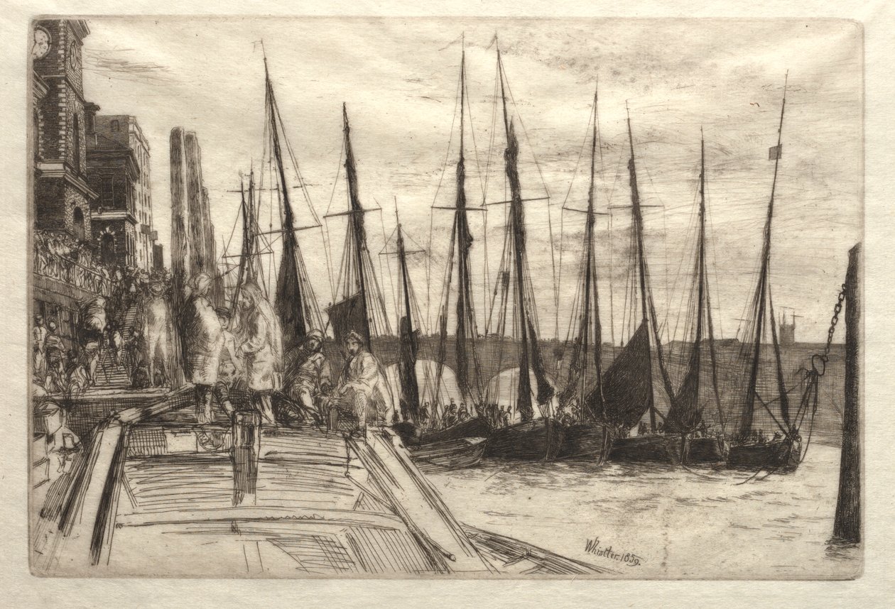 Billingsgate, 1859. od James Abbott McNeill Whistler