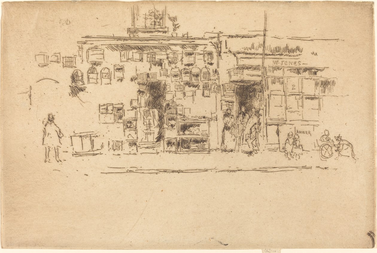 Bird-Cages Chelsea, c. 18861888. od James Abbott McNeill Whistler