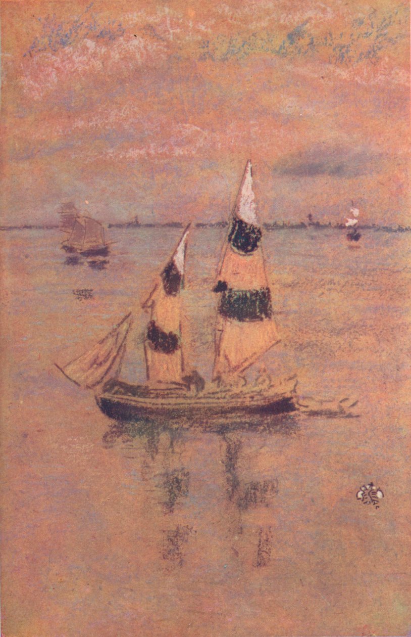 Černá a zlatá, Benátky, c1860, 1904 od James Abbott McNeill Whistler