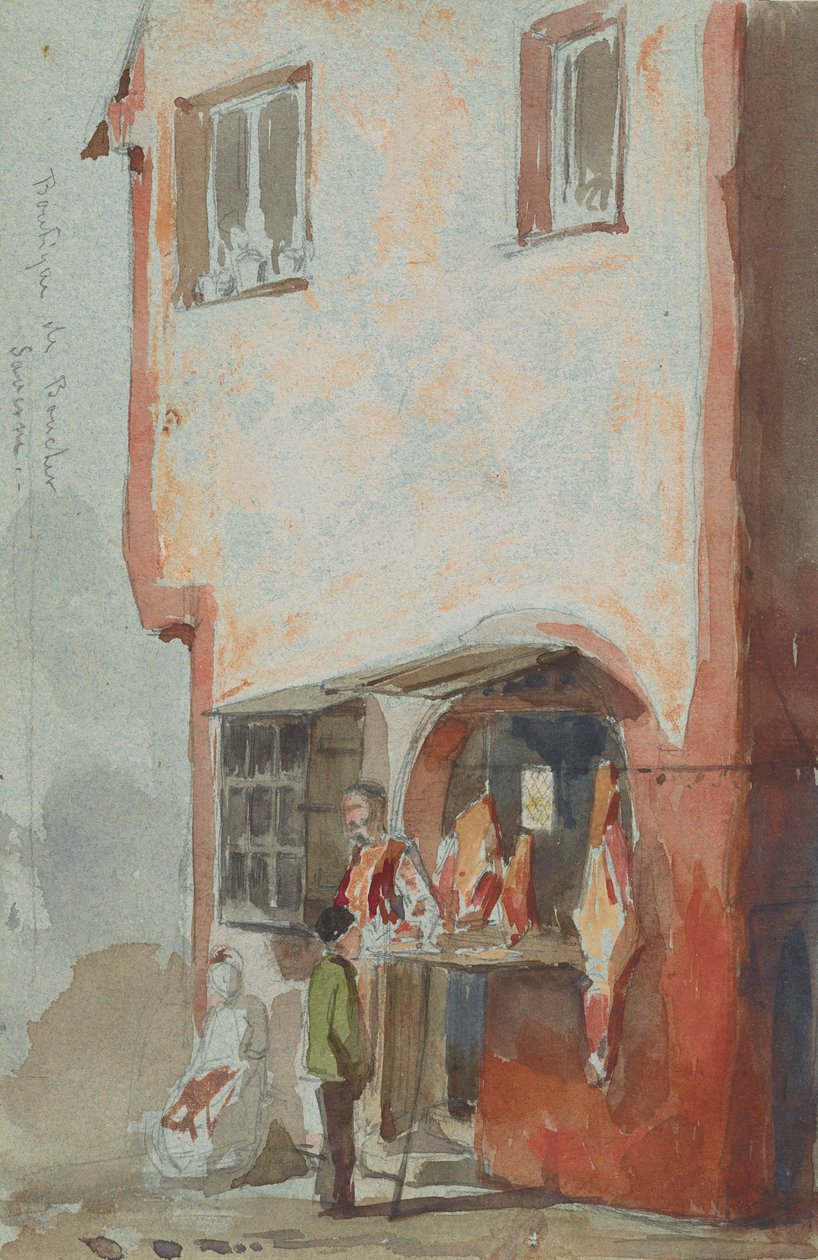 BoucherSaverne obchod, 1858. od James Abbott McNeill Whistler