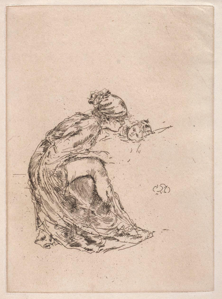 Cameo, č. 1 matka a dítě, c. 1890-1893. od James Abbott McNeill Whistler