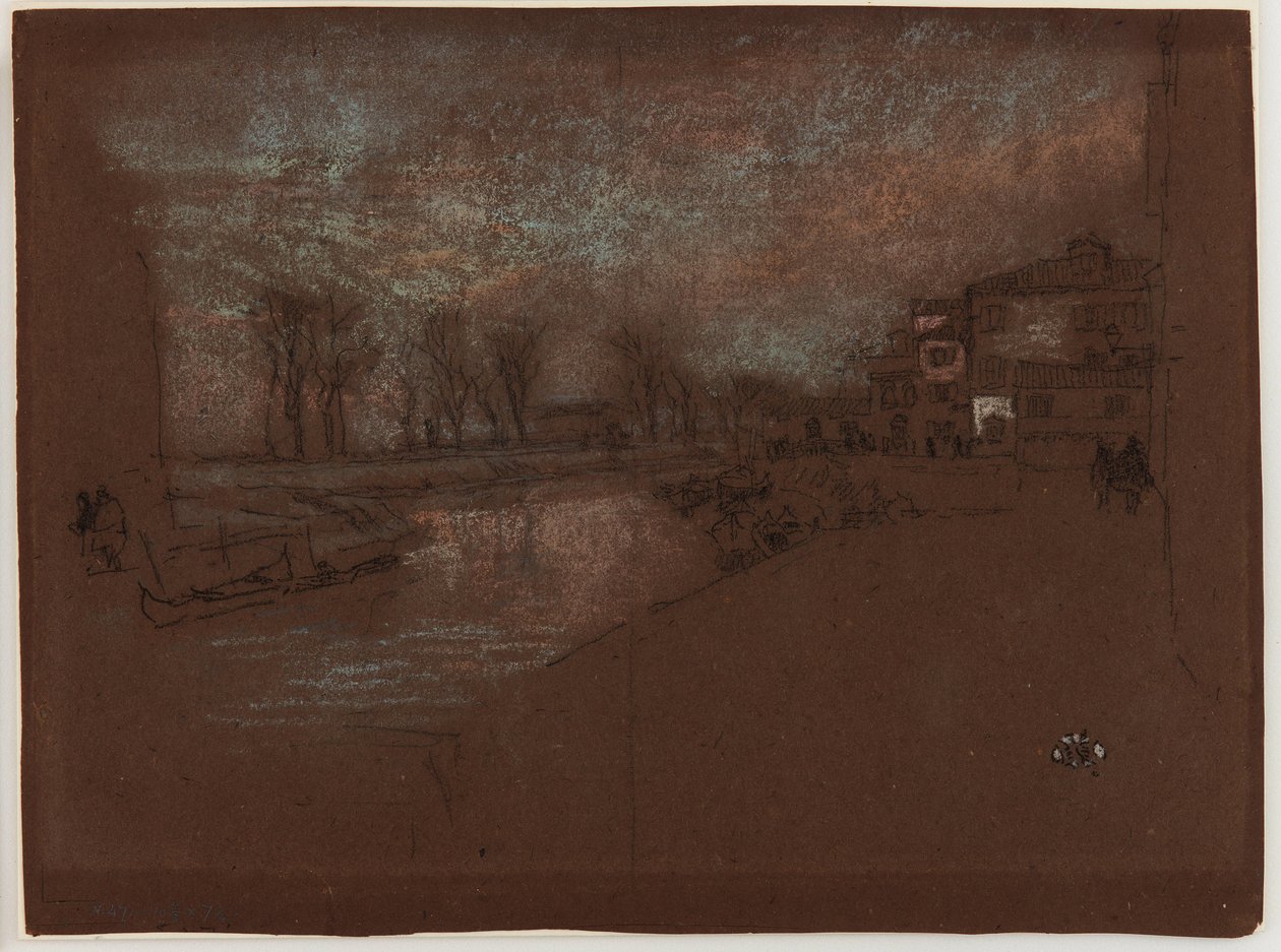 Campo Sta. Marta - Zimní večer, 1879-1880. od James Abbott McNeill Whistler