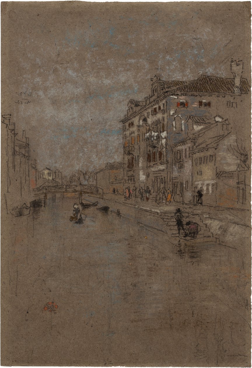 Kanál v Benátkách (tabákový sklad) od James Abbott McNeill Whistler