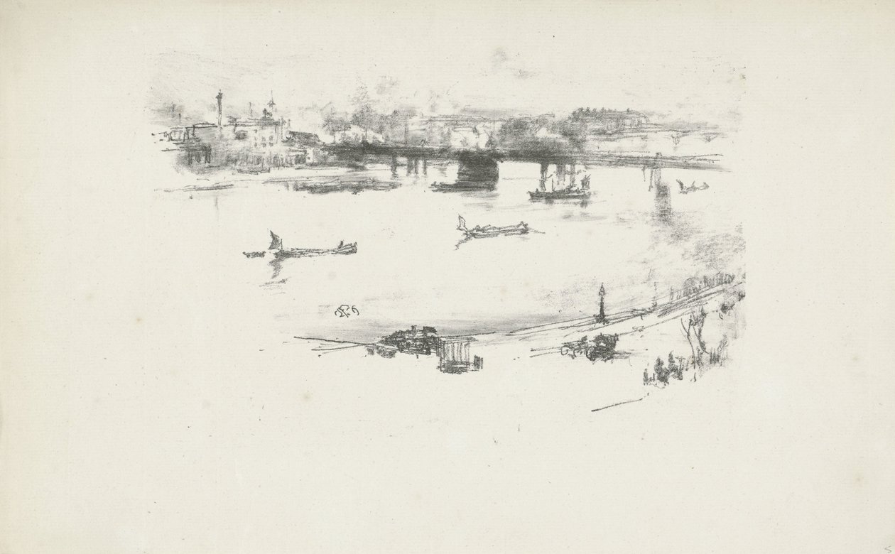 Železniční most Charing Cross od James Abbott McNeill Whistler