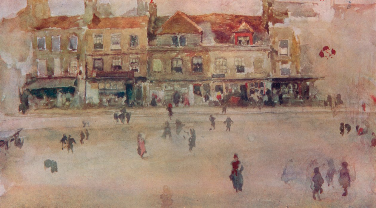 Chelsea Shops, c1855, 1904 od James Abbott McNeill Whistler