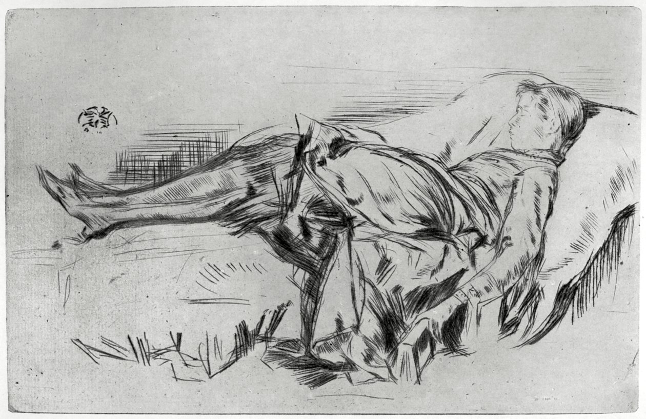 Dítě na gauči, 19. století 1904. od James Abbott McNeill Whistler