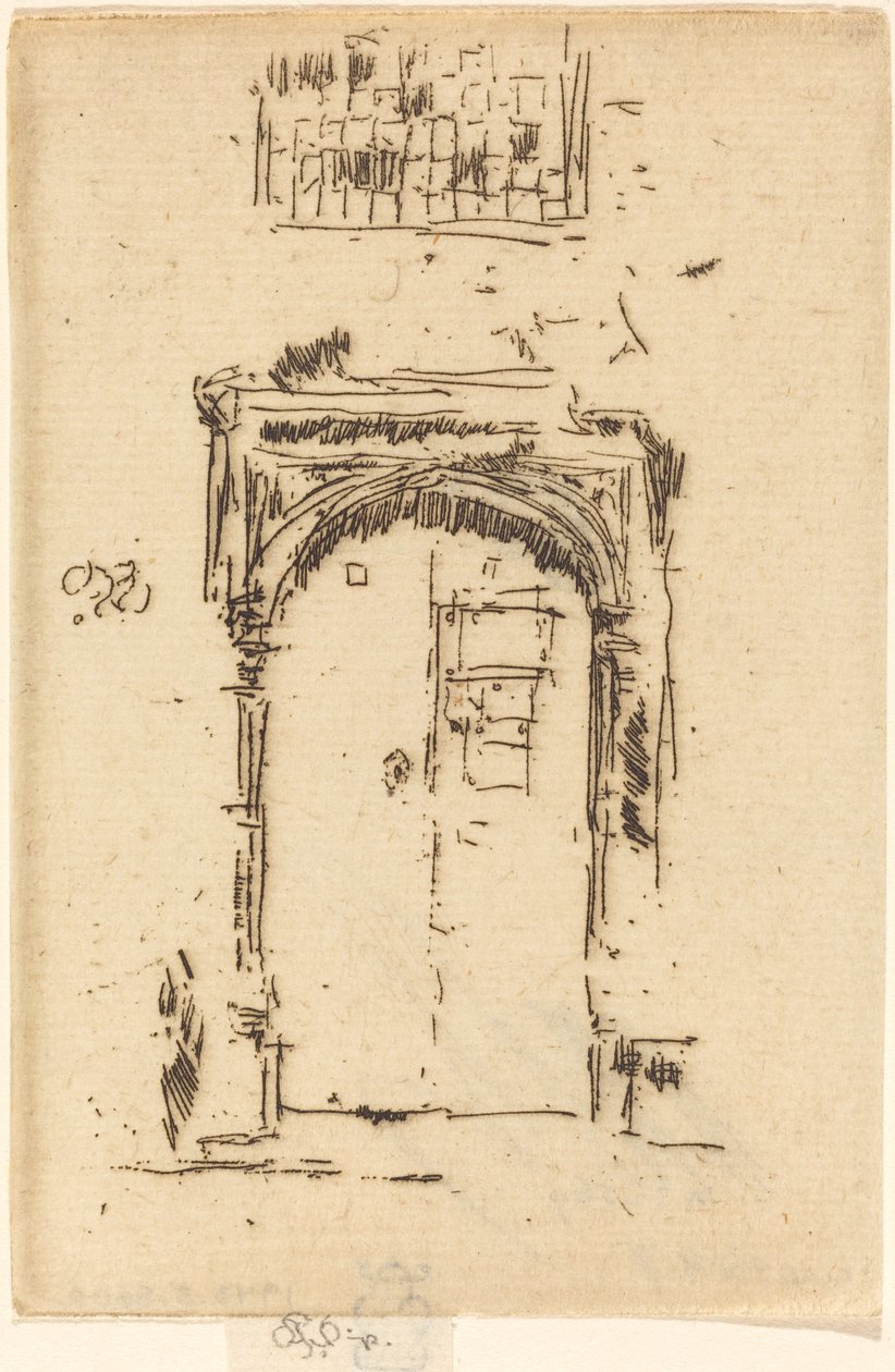 Kostelní dveře, Edgemere. od James Abbott McNeill Whistler