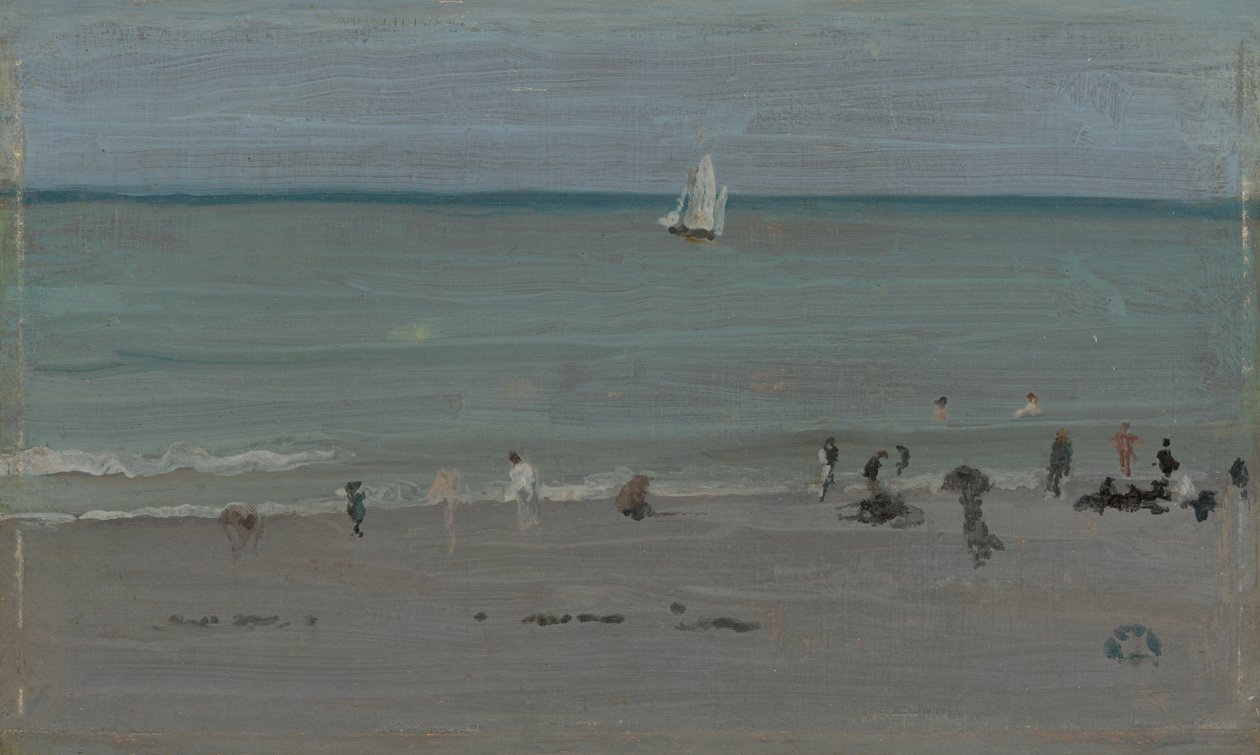 Pobřežní scéna, Bathers, 188485. od James Abbott McNeill Whistler