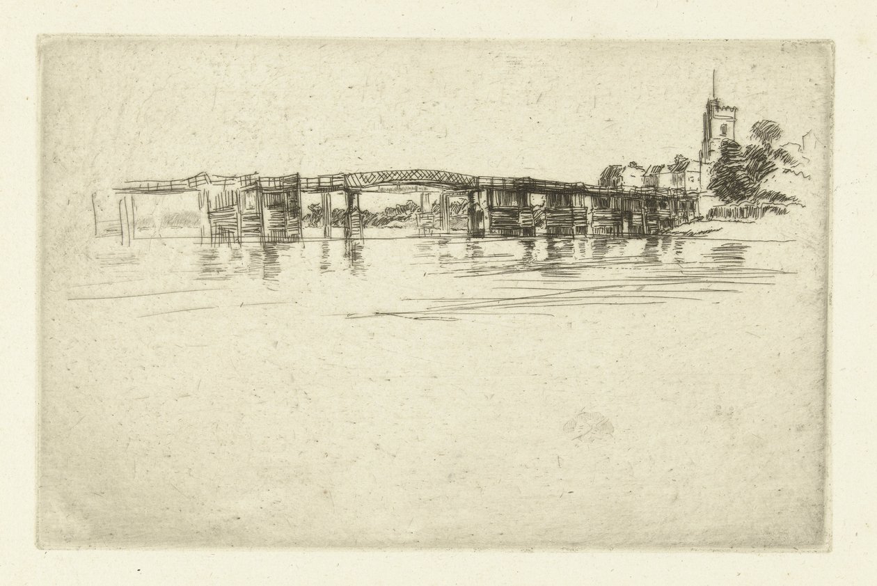 Most Little Putney Malý Putney od James Abbott McNeill Whistler
