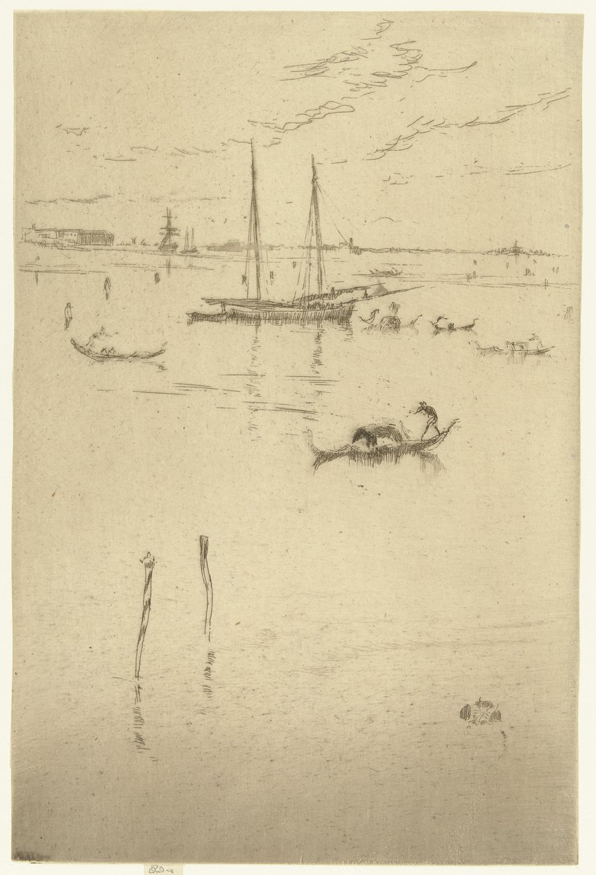 Malá laguna Malá laguna Benátky: Dvanáct leptů (název série) od James Abbott McNeill Whistler