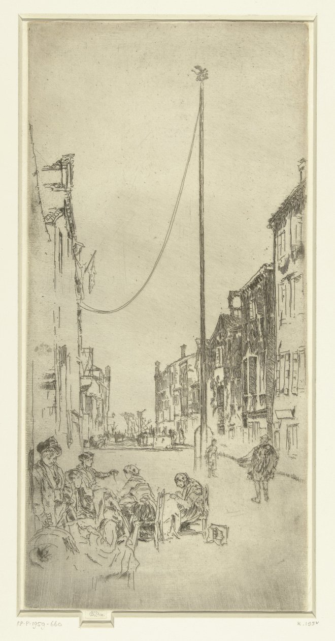 De stožár Stožár Benátky: Dvanáct leptů (název série) od James Abbott McNeill Whistler