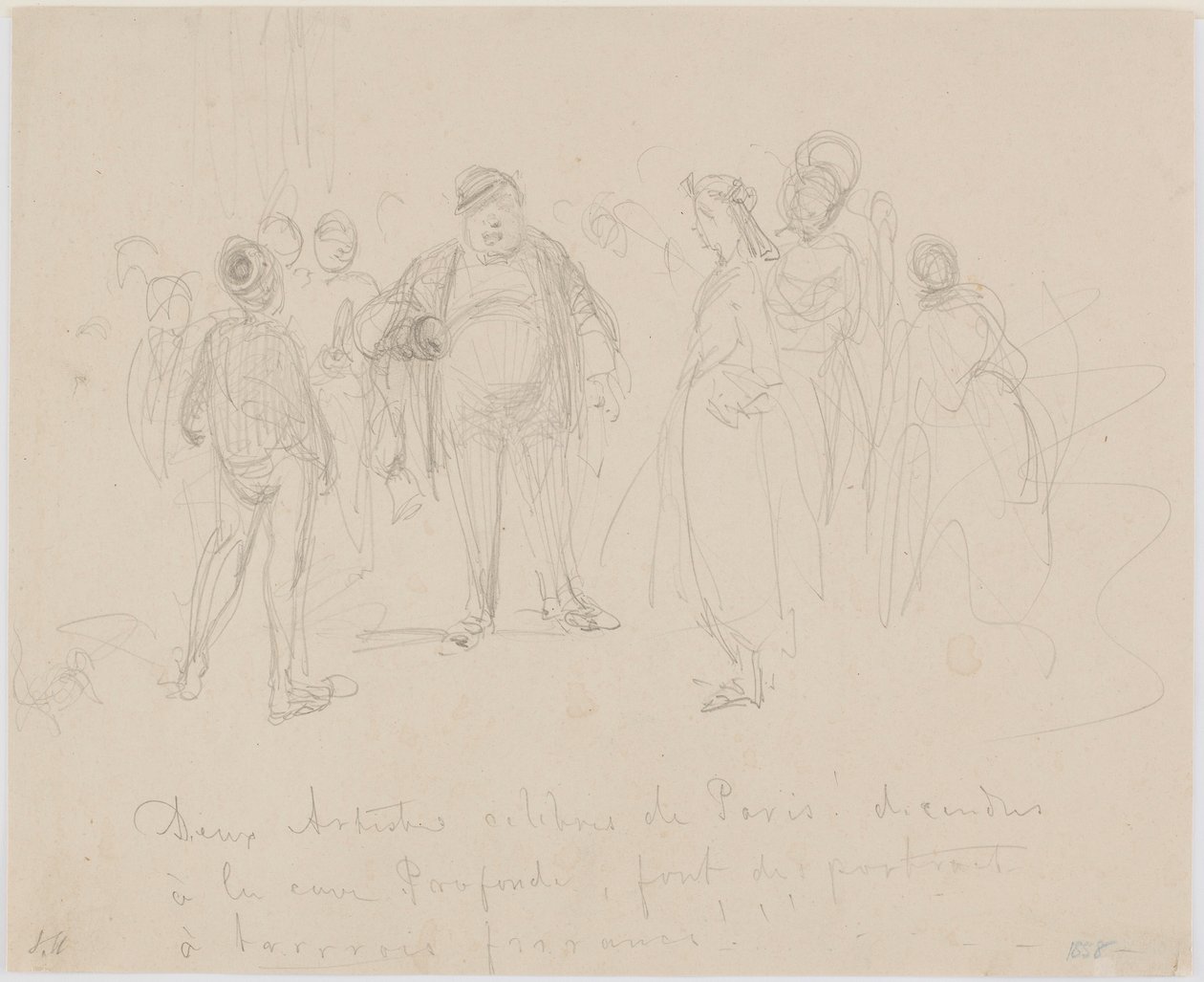 Dva slavní umělci z Paříže, 1858. od James Abbott McNeill Whistler