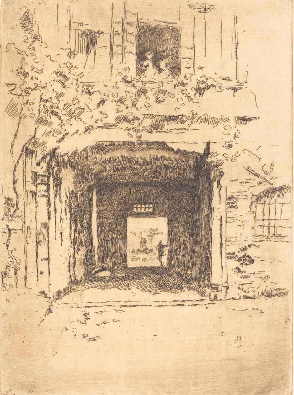 Dveře a réva, 1879-1880. od James Abbott McNeill Whistler