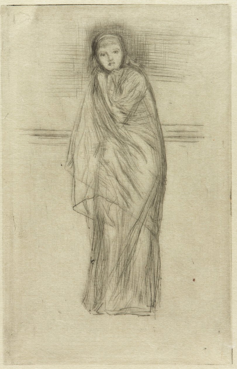 Zahalený model, 1870. od James Abbott McNeill Whistler