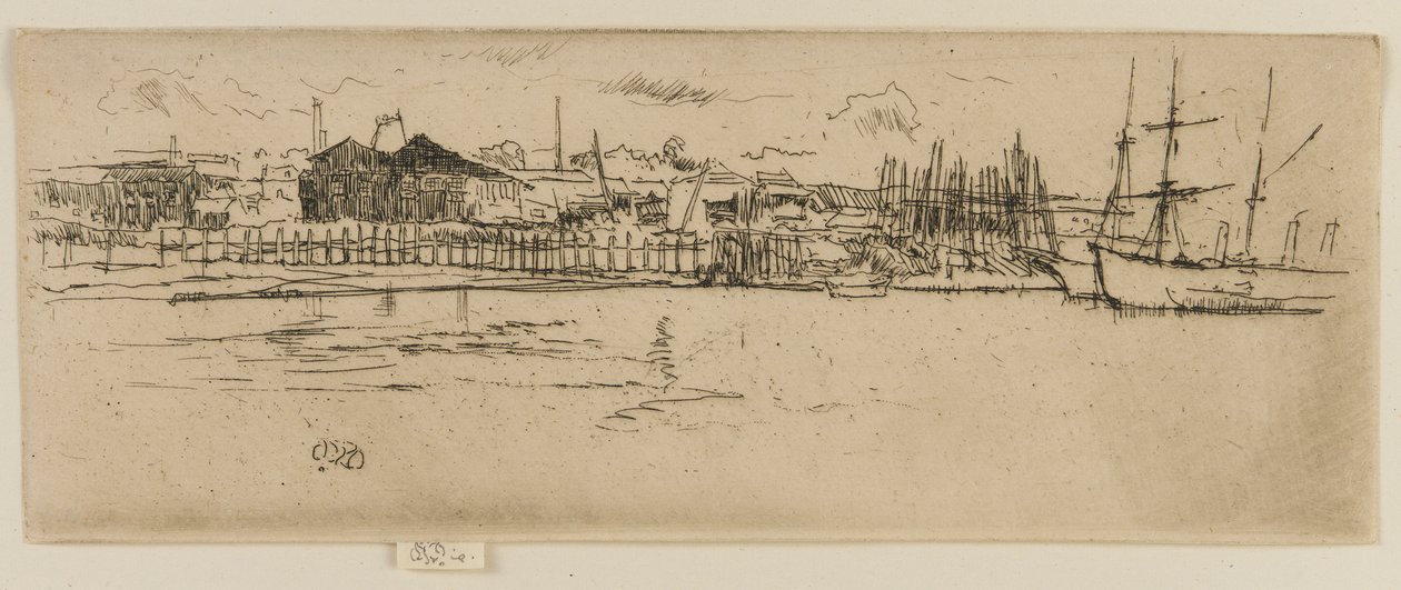 Suché doky, Southampton, 1887. od James Abbott McNeill Whistler