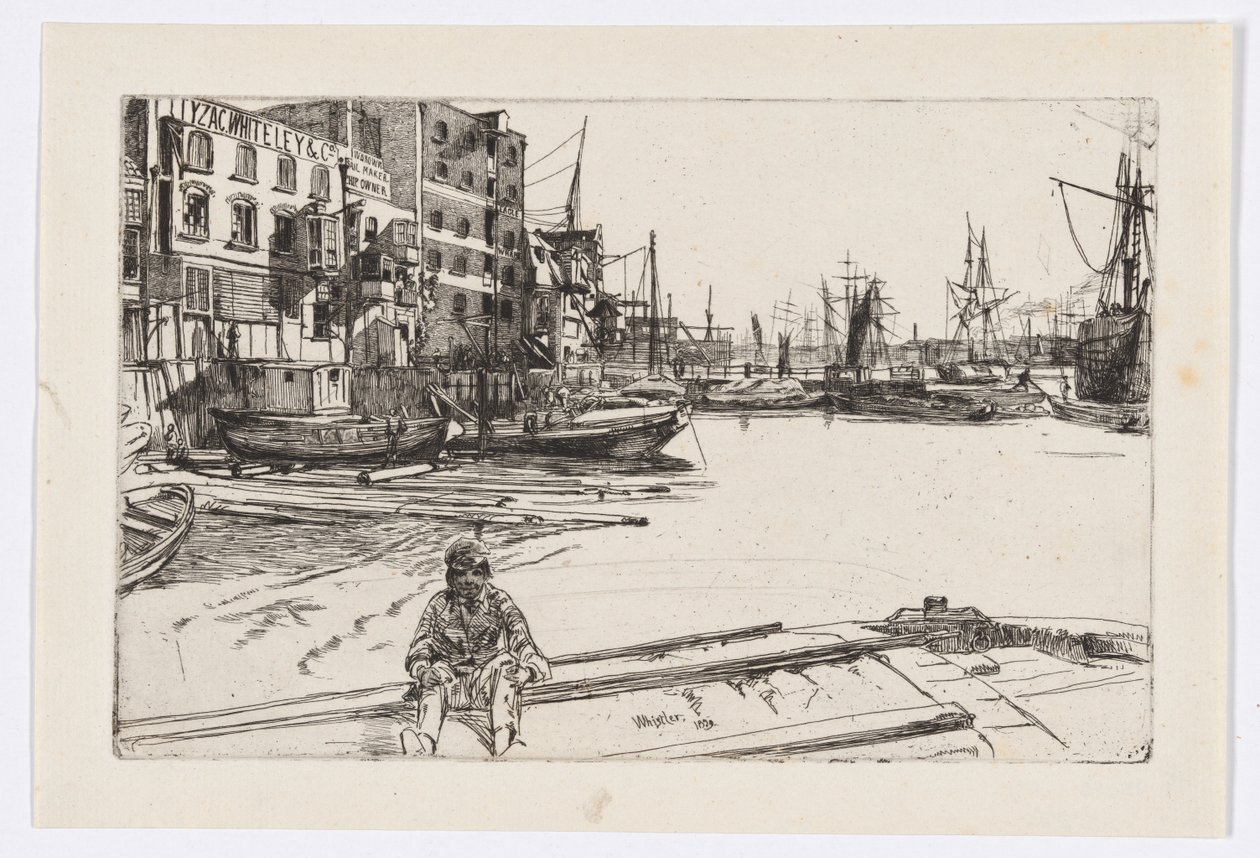 Eagle Wharf (Tyzac Whiteley and Co.) od James Abbott McNeill Whistler